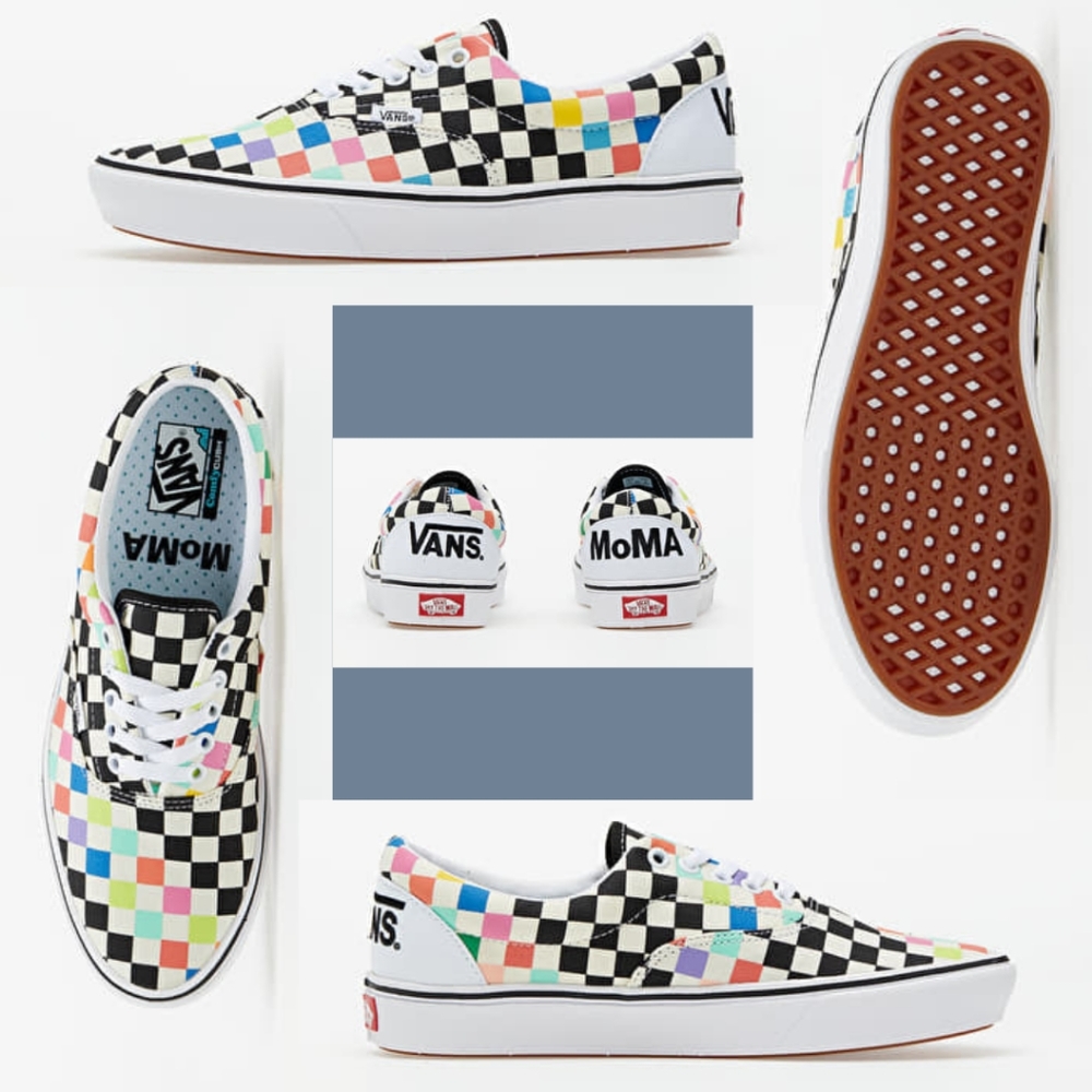 Vans Era Comfycush Museum of Modern Art Collaboration Multicolored Checkerboard